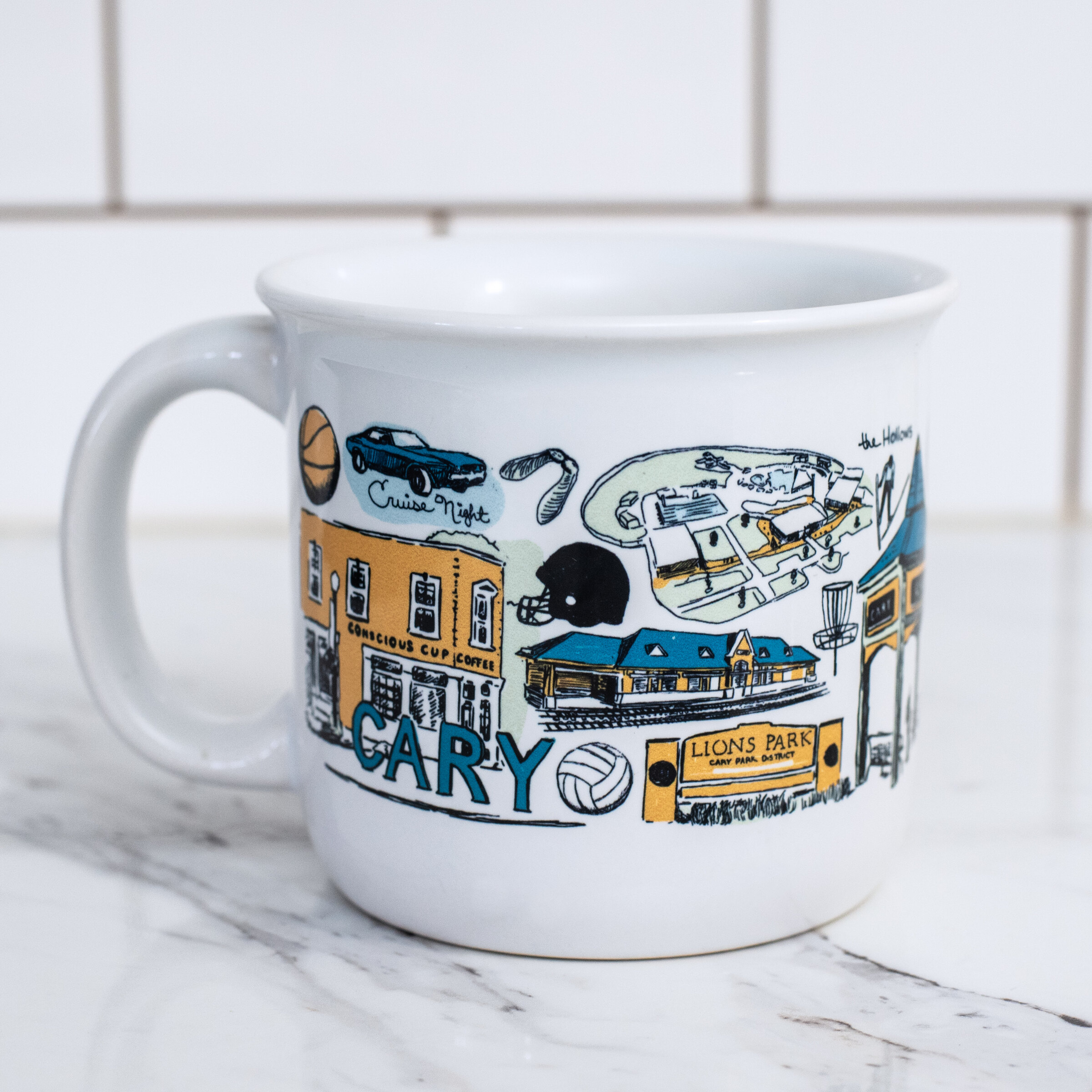 Crystal Lake and Cary mugs featured by the Northwest Herald